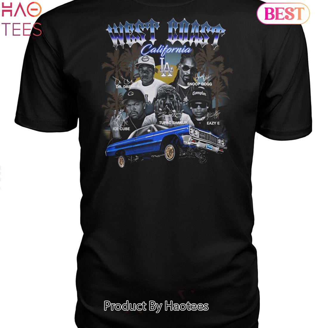 West Coast California Hip Hop Team Unisex T-Shirt West Coast California Hip Hop Team Unisex T-Shirt