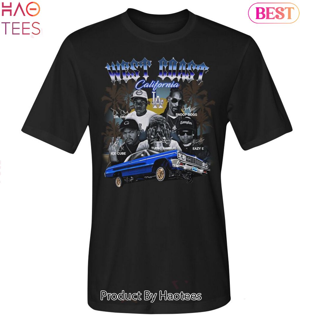 West Coast California Hip Hop Team Unisex T-Shirt West Coast California Hip Hop Team Unisex T-Shirt
