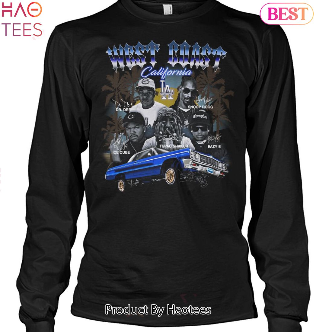 West Coast California Hip Hop Team Unisex T-Shirt West Coast California Hip Hop Team Unisex T-Shirt