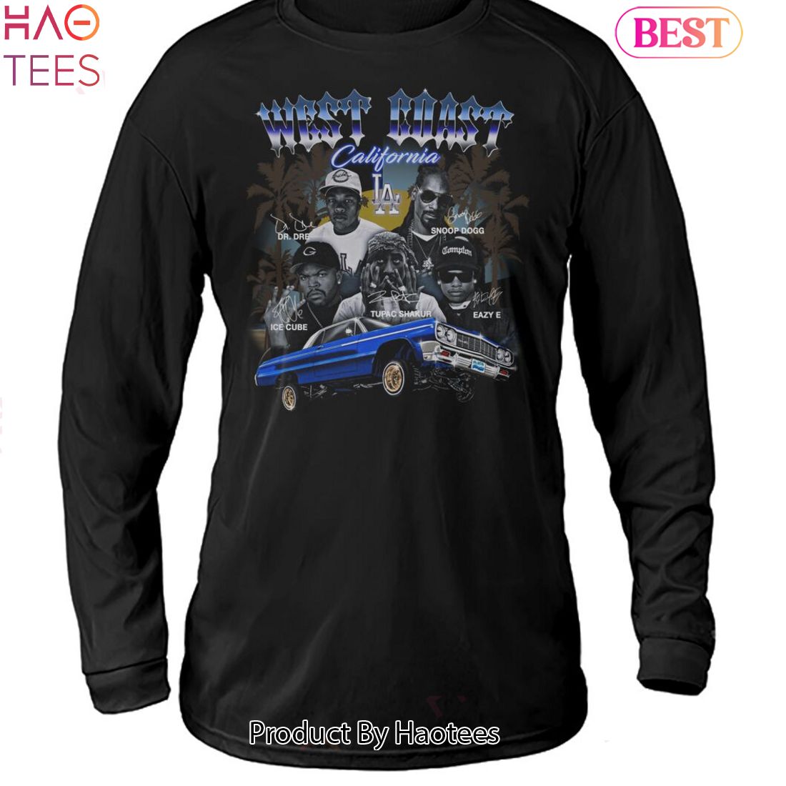West Coast California Hip Hop Team Unisex T-Shirt West Coast California Hip Hop Team Unisex T-Shirt
