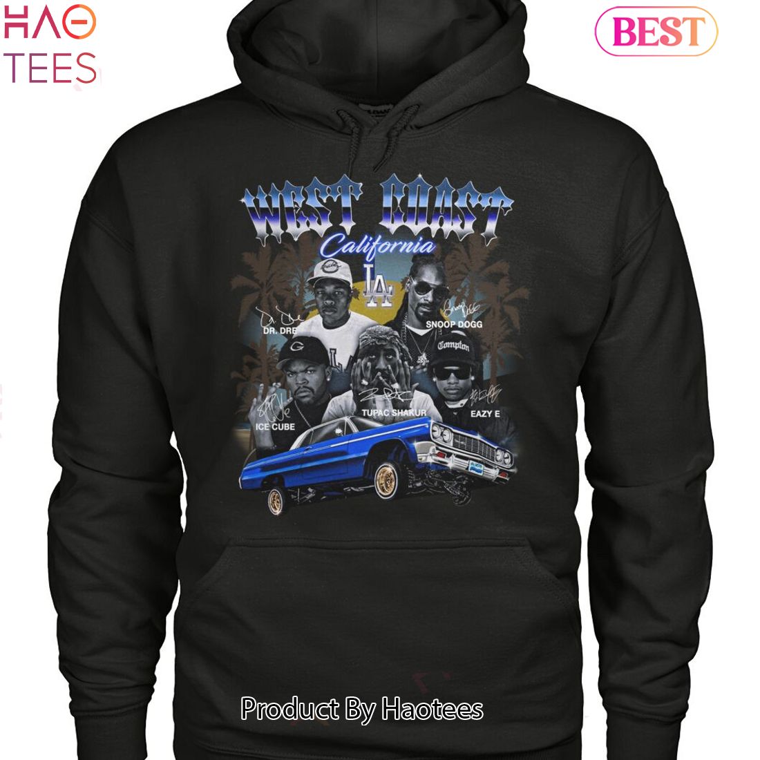 West Coast California Hip Hop Team Unisex T-Shirt West Coast California Hip Hop Team Unisex T-Shirt