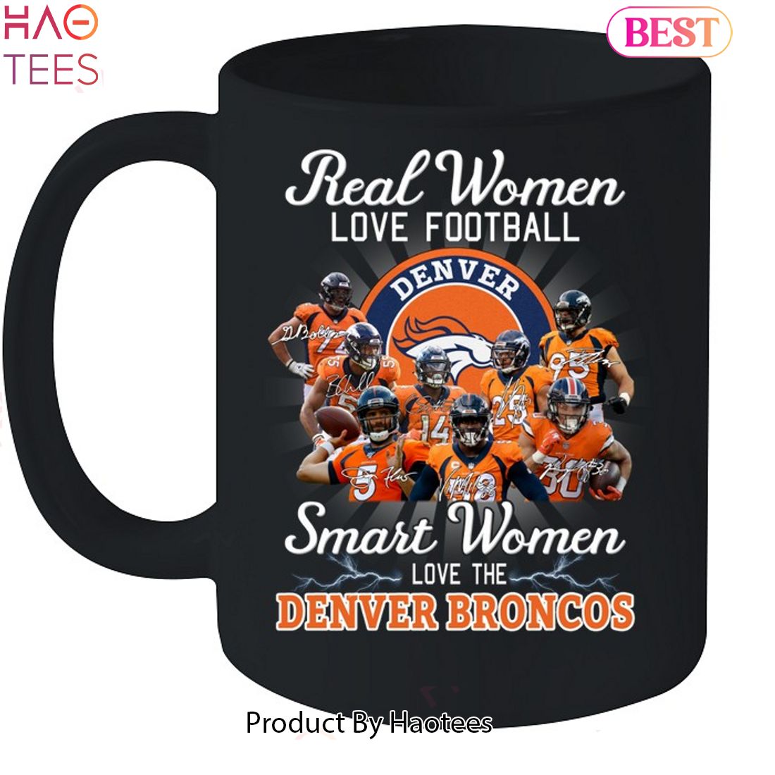 Real Women Love Football Smart Women Love The Denver Broncos Champions  Unisex T-Shirt