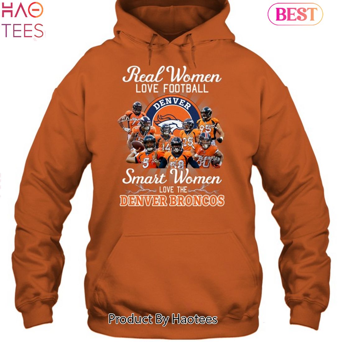 Real Women Love Football Smart Women Love The Denver Broncos Champions Shirt,  hoodie, longsleeve tee, sweater