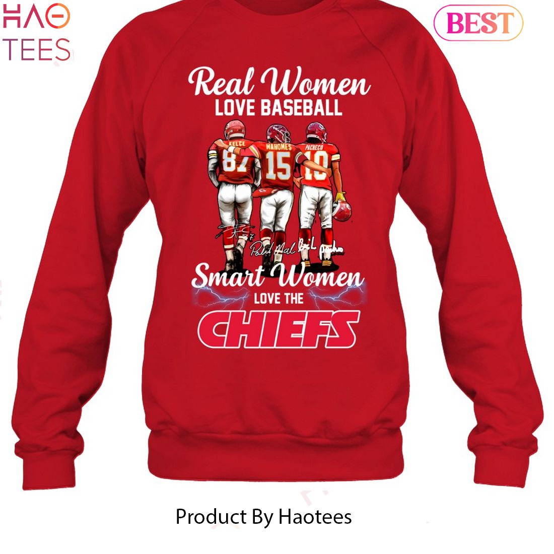 Real Women Love Football Smart Women Love The Kansas City Chiefs Champions  Unisex T-Shirt