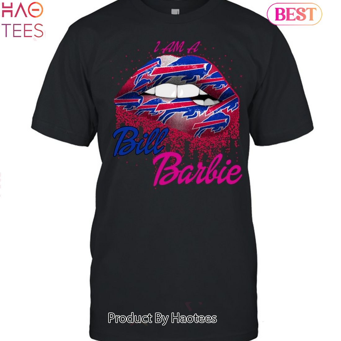 Glitter Lips Shirt For Buffalo Bills Fans Cotton T Shirt in 2023