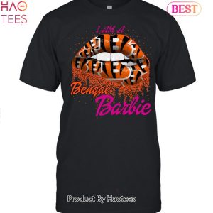 NEW LIP Cincinnati Bengals Barbie Unisex T-Shirt
