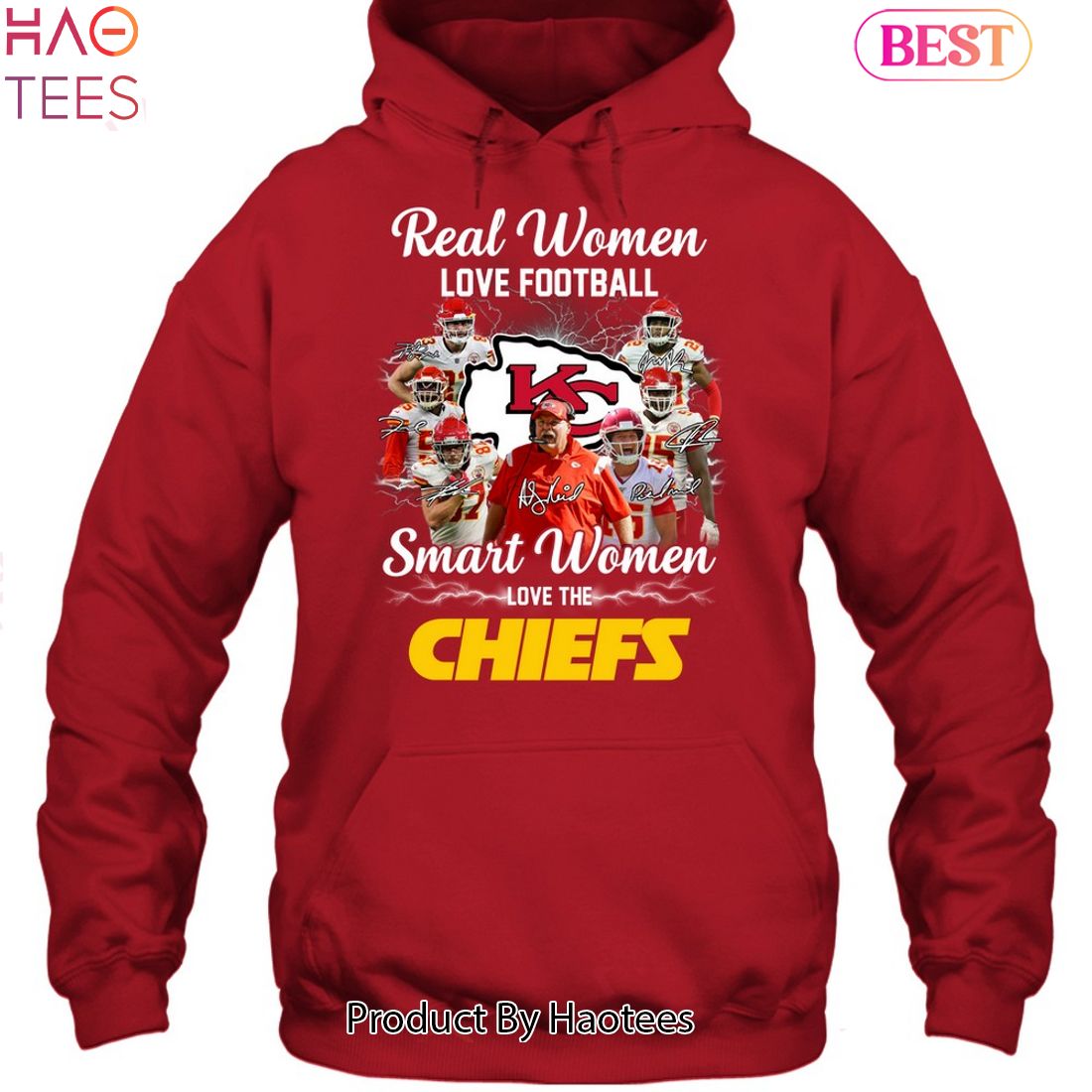 Real Women Love Football Smart Women Love The Kansas City Chiefs Champions  Unisex T-Shirt