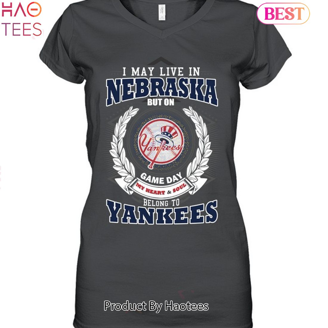 I May Live In Nebraska Be Long To Yankees Unisex T-Shirt I May Live In Nebraska Be Long To Yankees Unisex T-Shirt