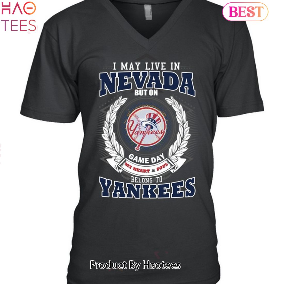 I May Live In Nevada Be Long To Yankees Unisex T-Shirt I May Live In Nevada Be Long To Yankees Unisex T-Shirt