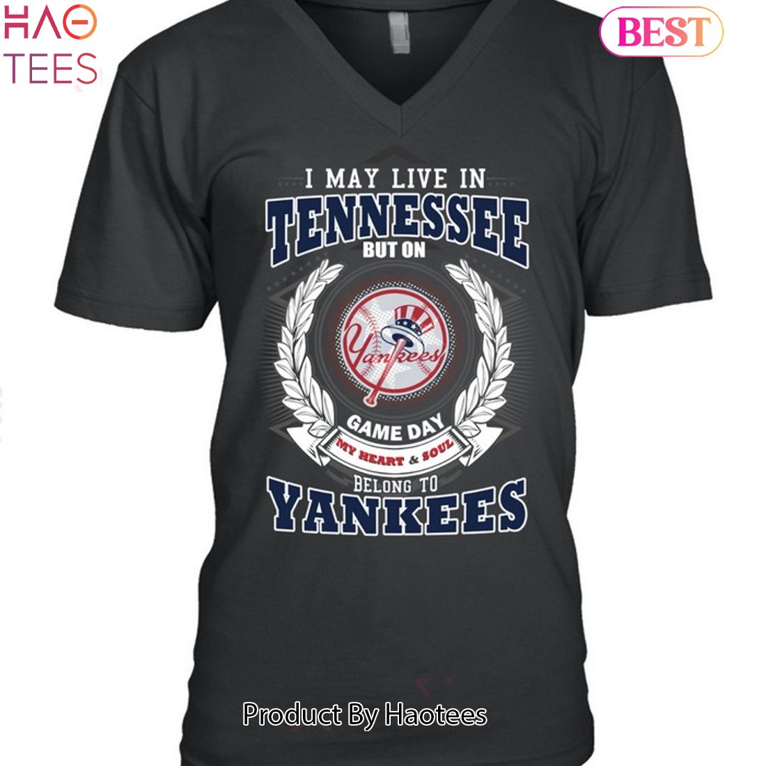 I May Live In Tennessee Be Long To Yankees Unisex T-Shirt I May Live In Tennessee Be Long To Yankees Unisex T-Shirt