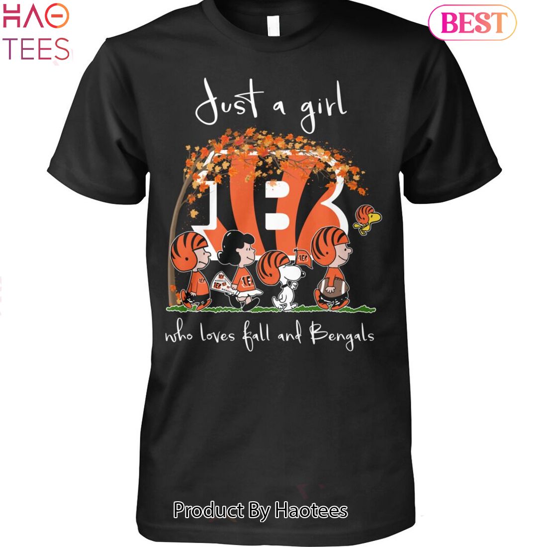 Just A Girl Who Love Fall And Cincinnati Bengals Tee Shirt - Yesweli