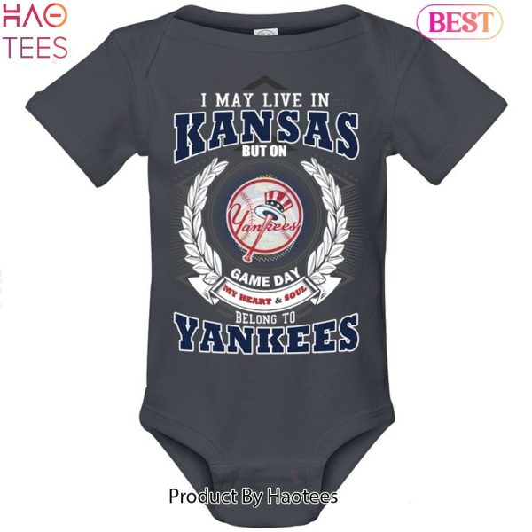 I May Live In Kansas Be Long To Yankees Unisex T-Shirt