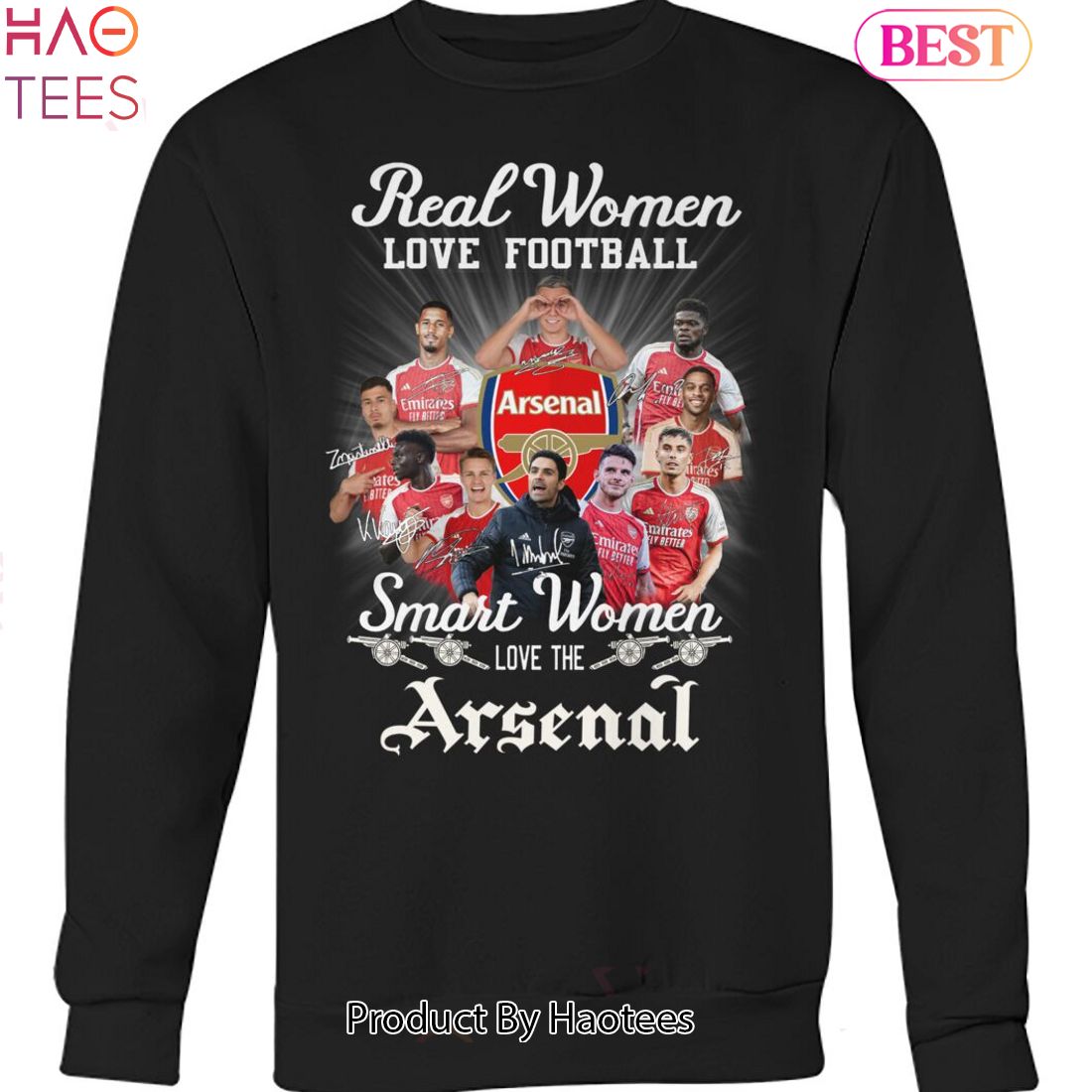 Real Women Love Football Smart Women Love The Arsenal 2023 Unisex T-Shirt Real Women Love Football Smart Women Love The Arsenal 2023 Unisex T-Shirt