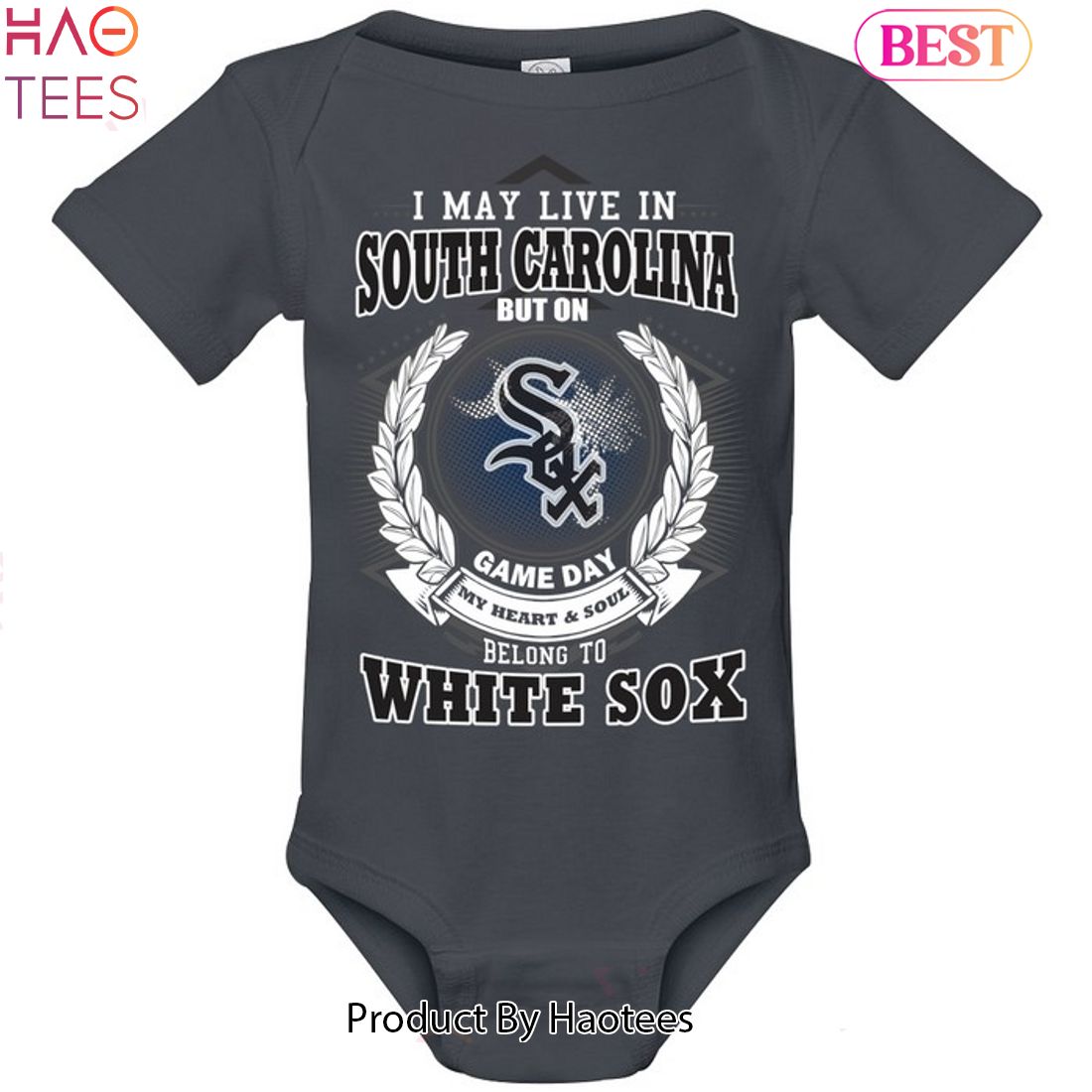 I May Live In South Carolina Be Long To Chicago White Sox Unisex T-Shirt I May Live In South Carolina Be Long To Chicago White Sox Unisex T-Shirt