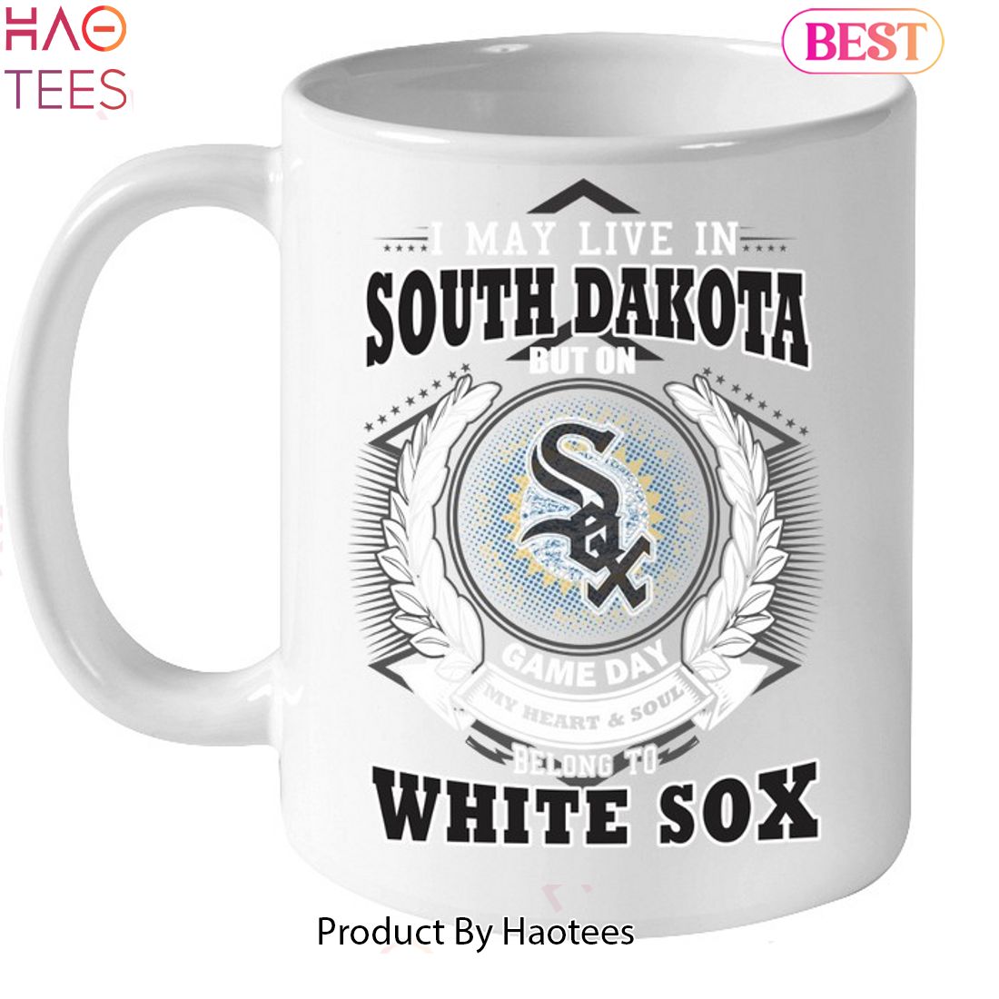 I May Live In South Dakota Be Long To Chicago White Sox Unisex T-Shirt I May Live In South Dakota Be Long To Chicago White Sox Unisex T-Shirt