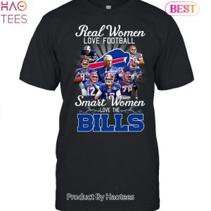 2023 Real Women Love Football Smart Women Love The Buffalo Bills Unisex T-Shirt