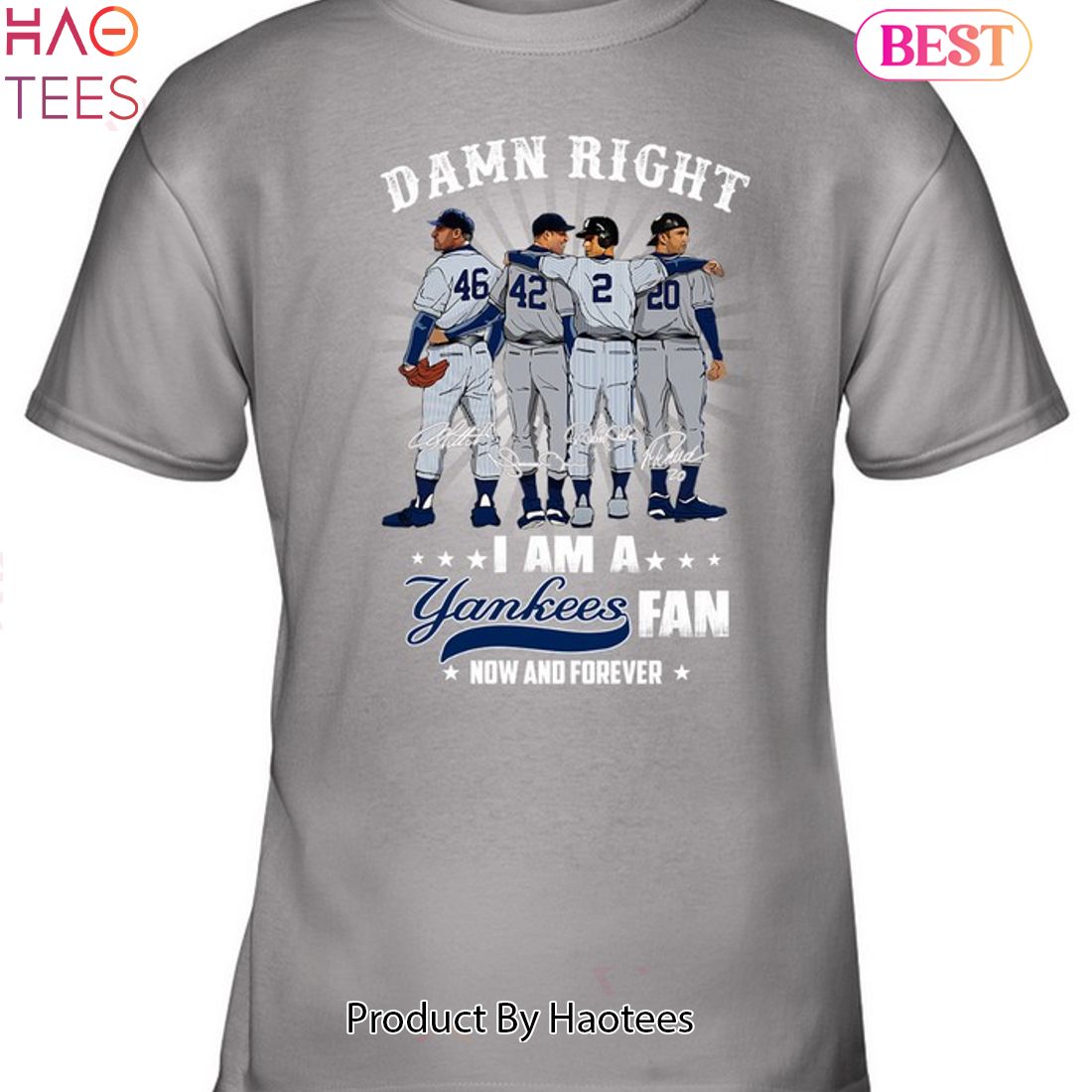HOT Fashion 2023 Damn Right I Am A New York Yankees Fan Unisex T-Shirt HOT Fashion 2023 Damn Right I Am A New York Yankees Fan Unisex T-Shirt