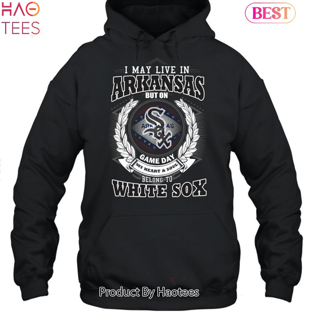 I May Live In Arkansas Be Long To Chicago White Sox Unisex T-Shirt I May Live In Arkansas Be Long To Chicago White Sox Unisex T-Shirt