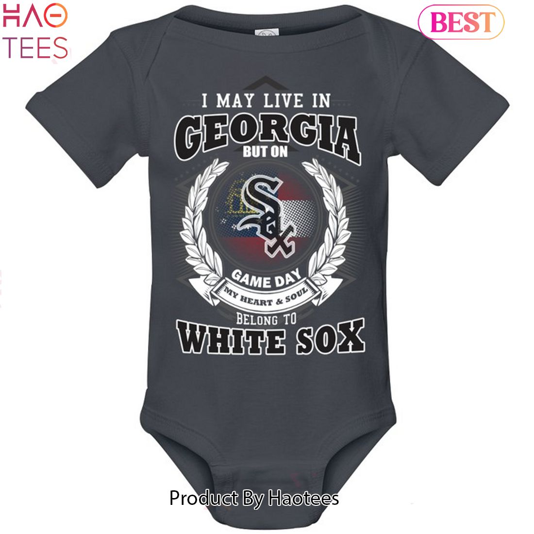 I May Live In Georgia Be Long To Chicago White Sox Unisex T-Shirt I May Live In Georgia Be Long To Chicago White Sox Unisex T-Shirt