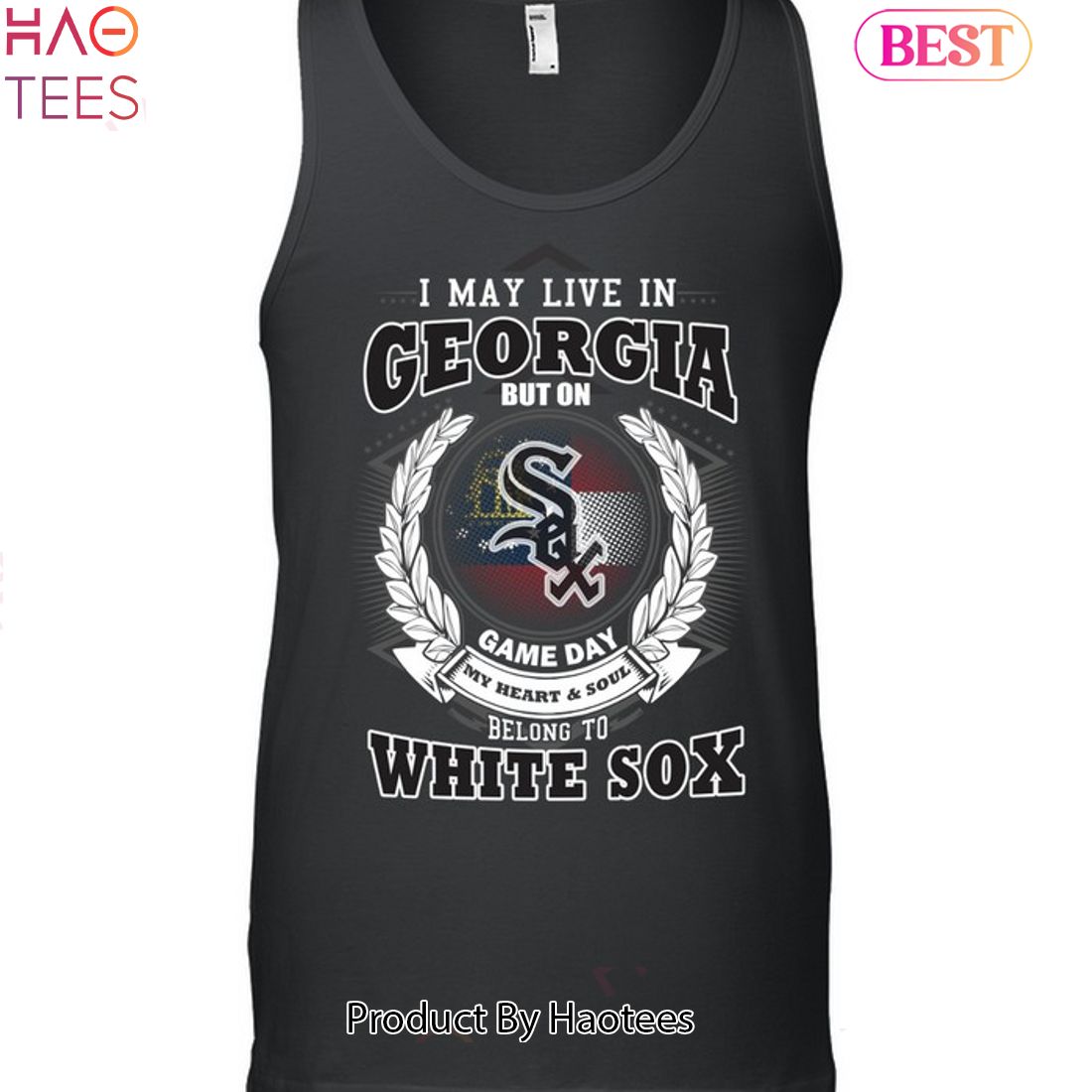 I May Live In Georgia Be Long To Chicago White Sox Unisex T-Shirt I May Live In Georgia Be Long To Chicago White Sox Unisex T-Shirt