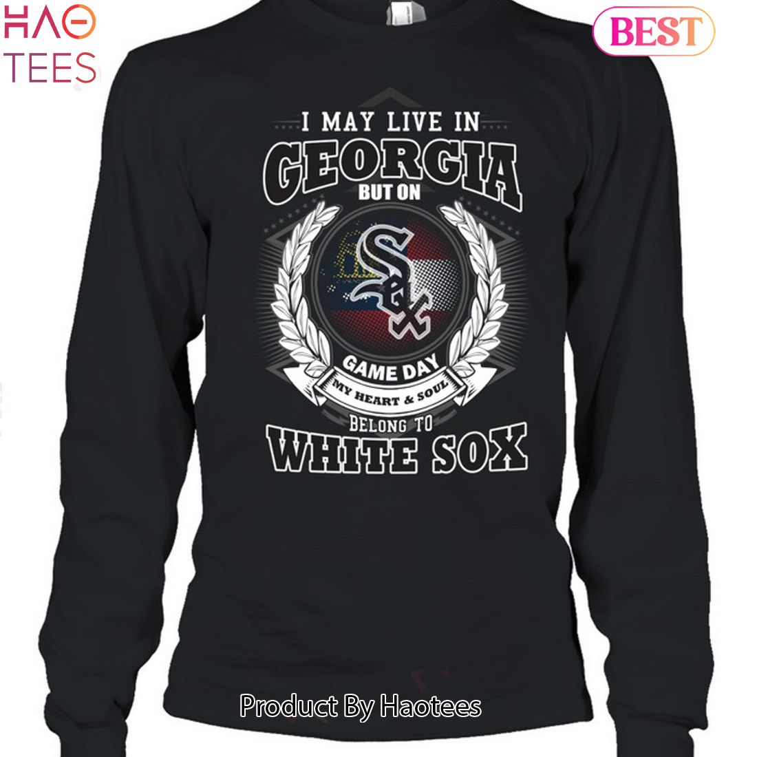 I May Live In Georgia Be Long To Chicago White Sox Unisex T-Shirt I May Live In Georgia Be Long To Chicago White Sox Unisex T-Shirt