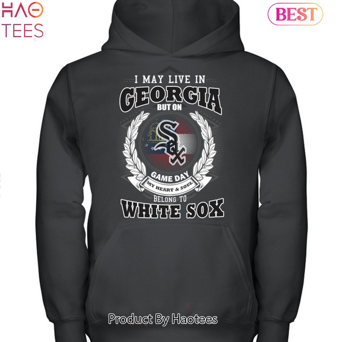 I May Live In Georgia Be Long To Chicago White Sox Unisex T-Shirt I May Live In Georgia Be Long To Chicago White Sox Unisex T-Shirt