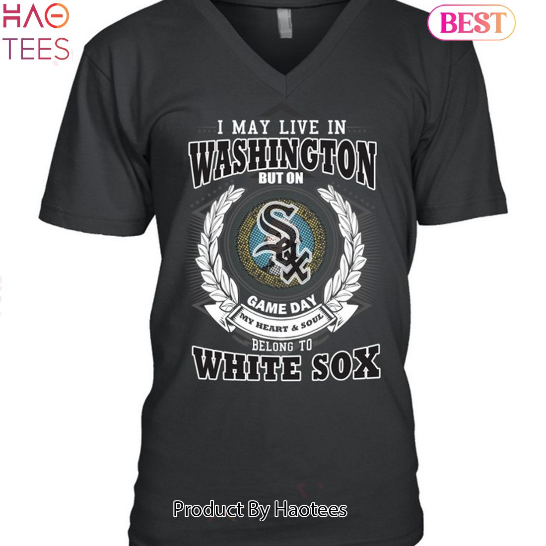 I May Live In New Washington Be Long To Chicago White Sox Unisex T-Shirt I May Live In New Washington Be Long To Chicago White Sox Unisex T-Shirt