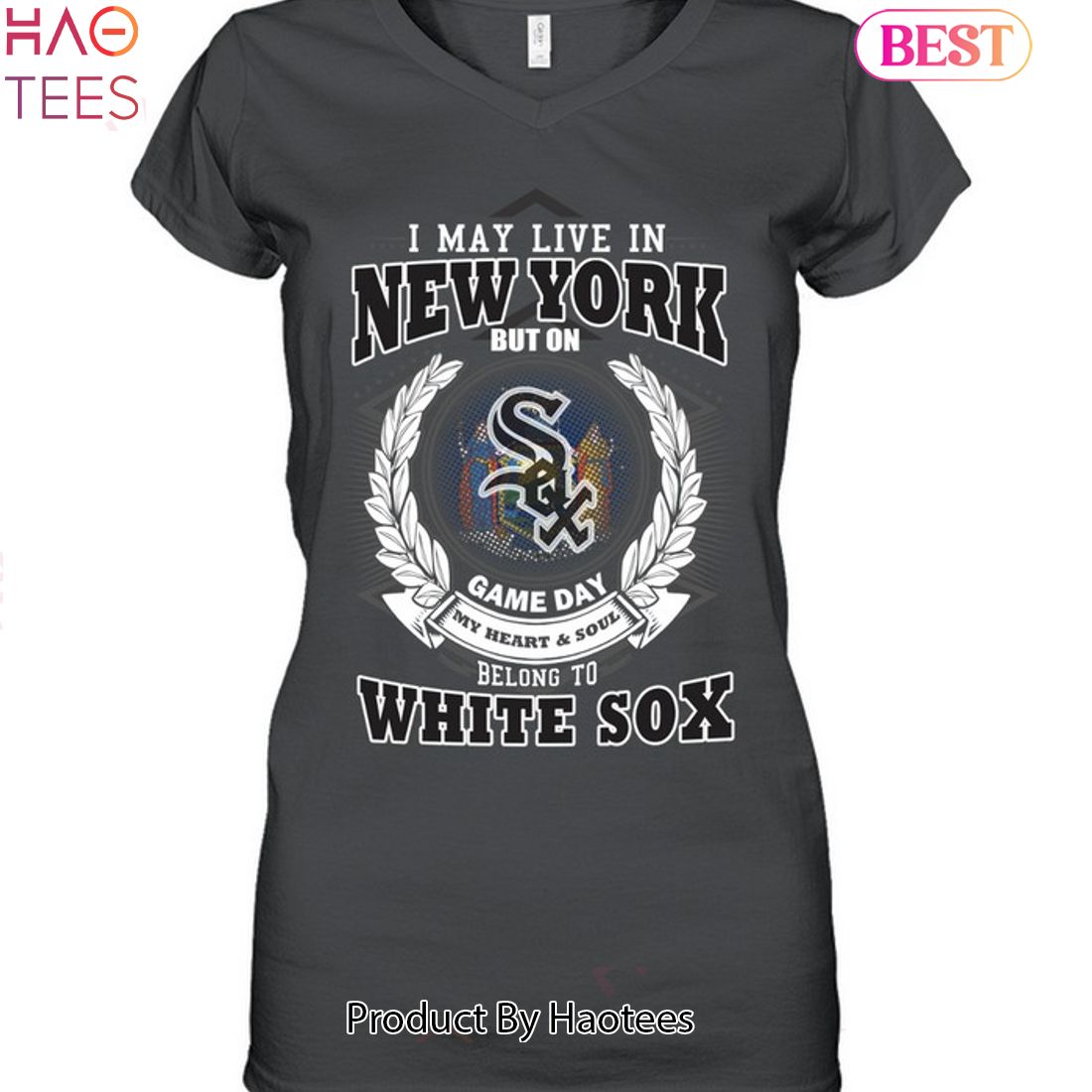 I May Live In New York Be Long To Chicago White Sox Unisex T-Shirt I May Live In New York Be Long To Chicago White Sox Unisex T-Shirt
