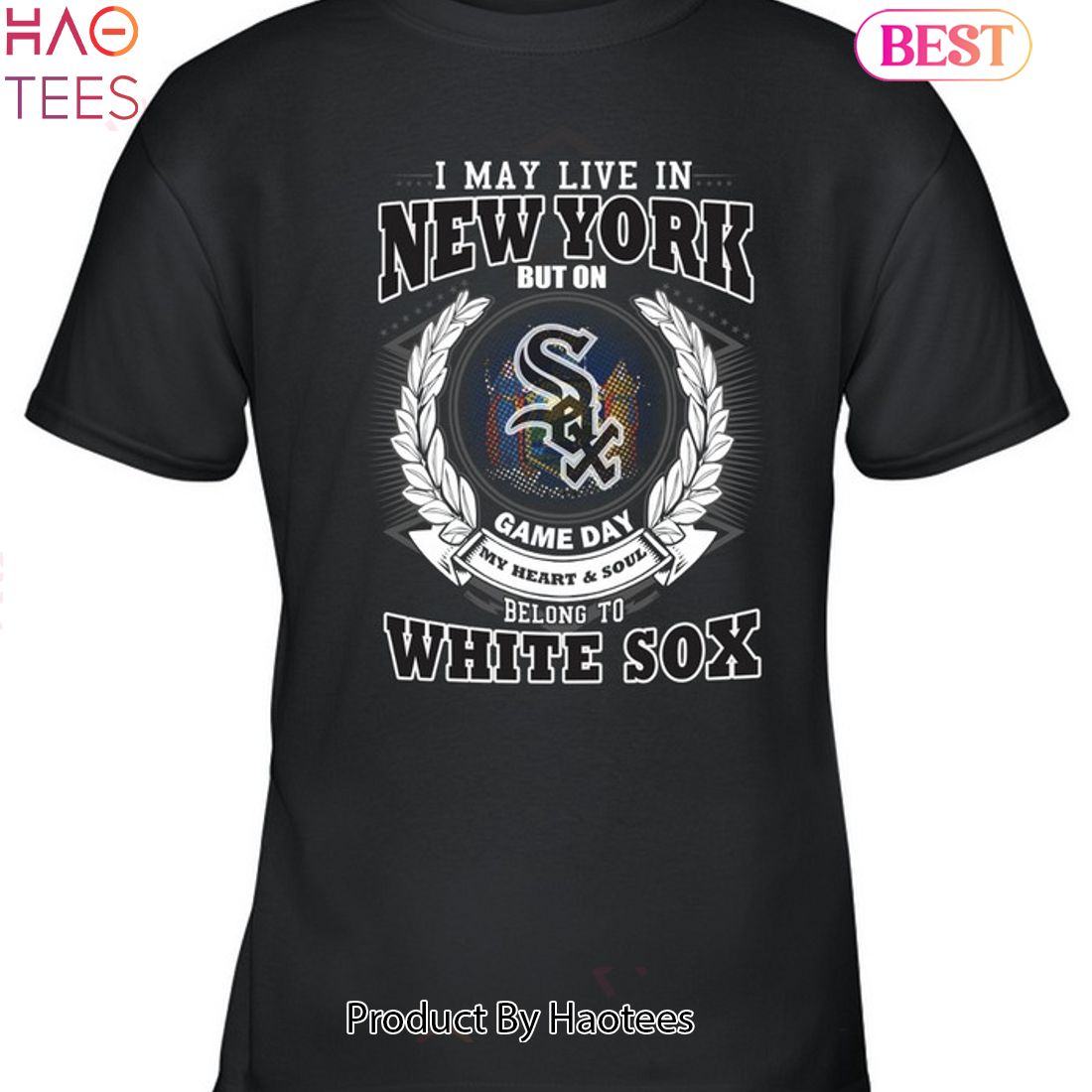 I May Live In New York Be Long To Chicago White Sox Unisex T-Shirt I May Live In New York Be Long To Chicago White Sox Unisex T-Shirt