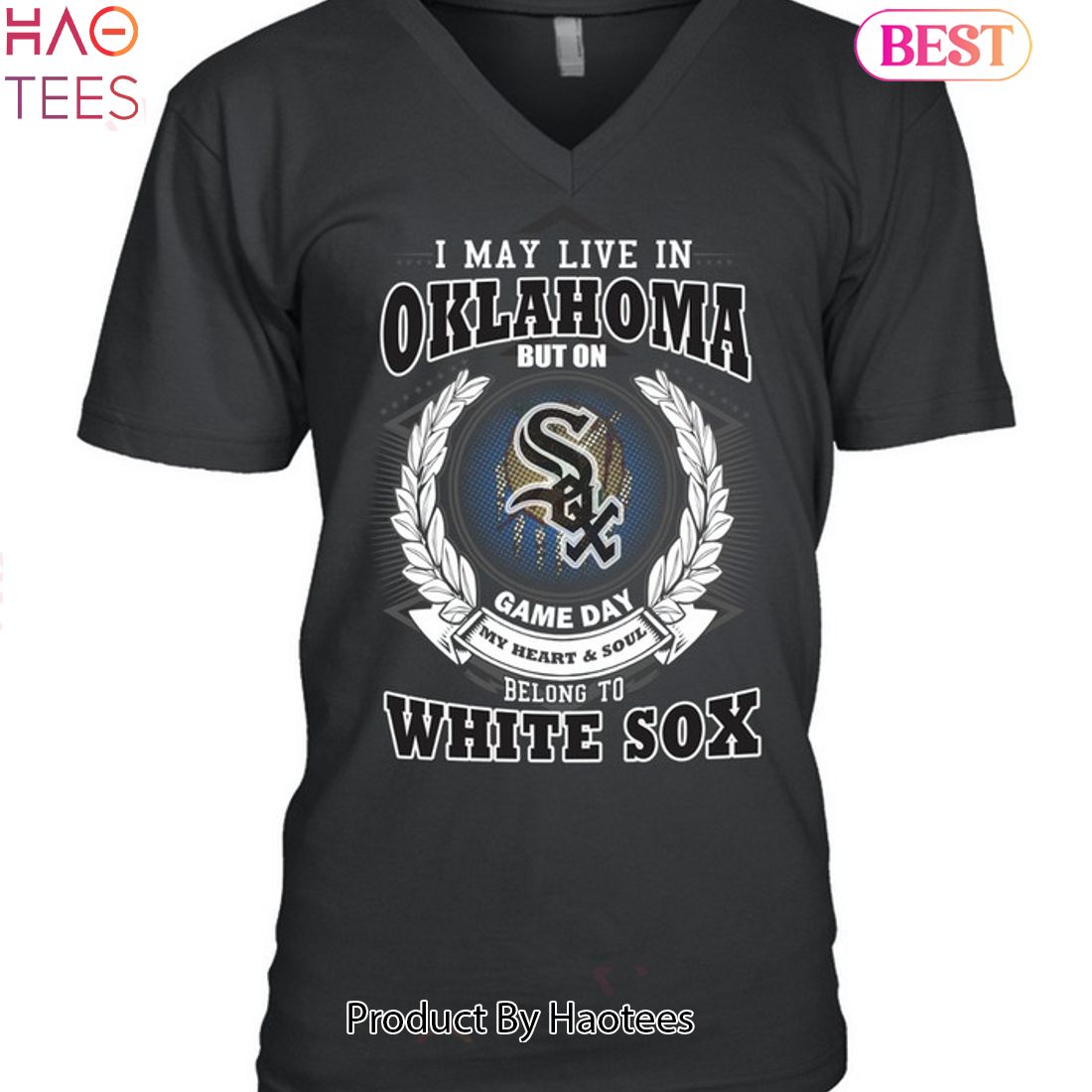 I May Live In Oklahoma Be Long To Chicago White Sox Unisex T-Shirt I May Live In Oklahoma Be Long To Chicago White Sox Unisex T-Shirt
