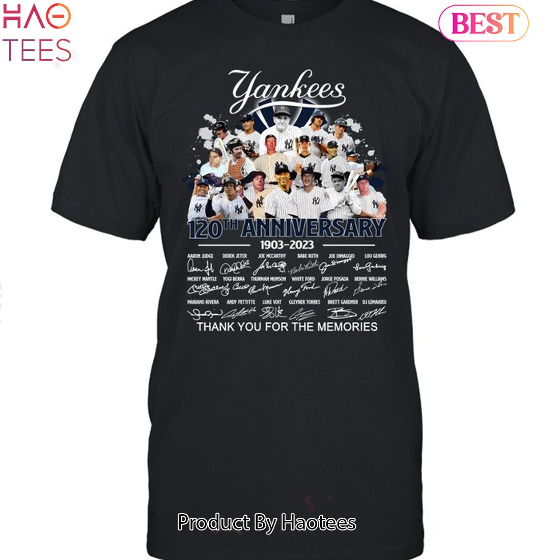 New York Yankees 1903-2023 Thank You For The Memories Unisex T-Shirt