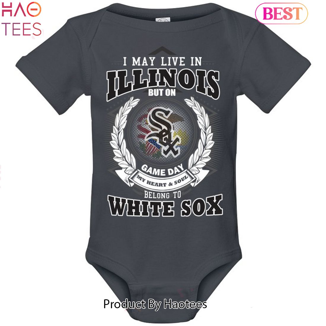 I May Live In Illinois Be Long To Chicago White Sox Unisex T-Shirt I May Live In Illinois Be Long To Chicago White Sox Unisex T-Shirt