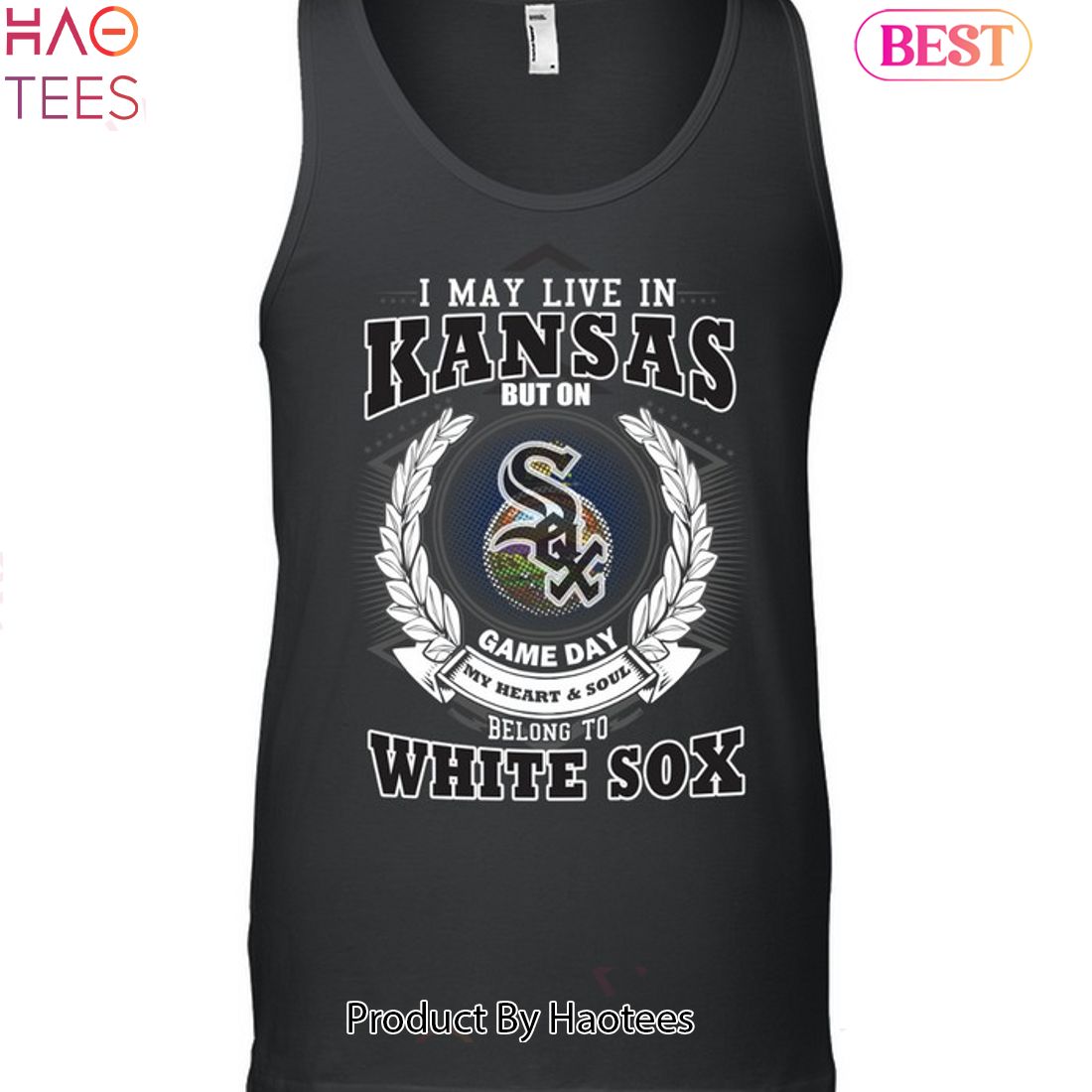 I May Live In Kansas Be Long To Chicago White Sox Unisex T-Shirt I May Live In Kansas Be Long To Chicago White Sox Unisex T-Shirt