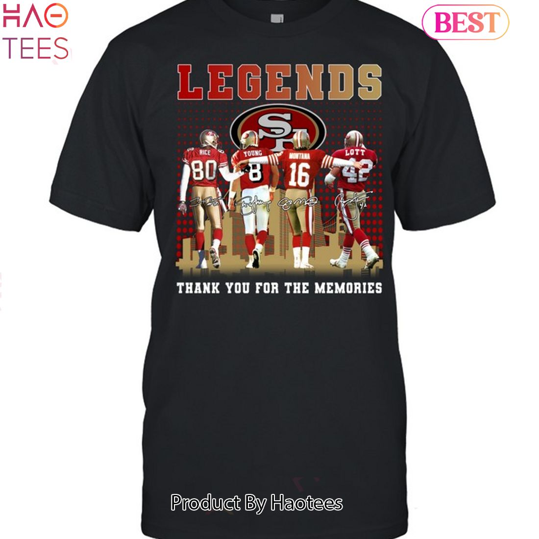 San Francisco 49ers Legends Thank You For The Memories Shirt