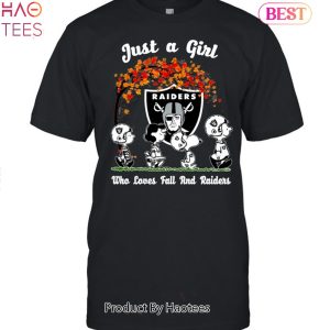 Just A Girl Who Loves Fall And Las Vegas Raiders Unisex T-Shirt