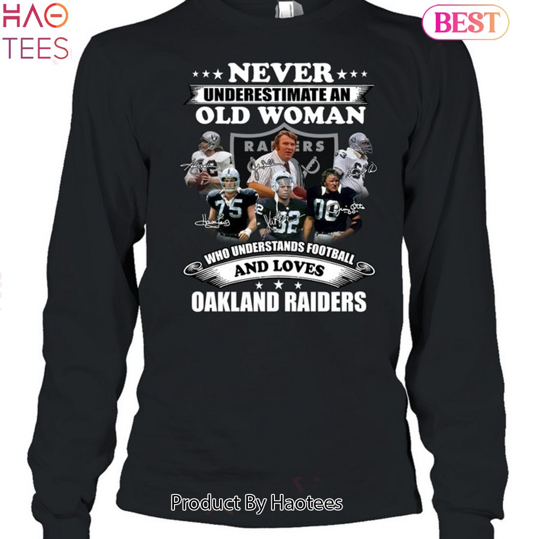 Vintage Oakland Football - Raiders - Long Sleeve T-Shirt