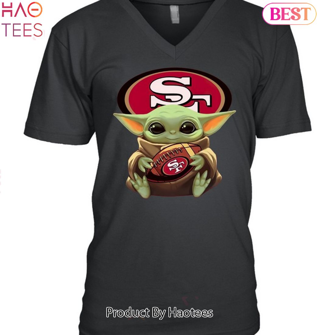 NFL Football San Francisco 49ers Baby Yoda Star Wars Shirt Youth Sweatshirt