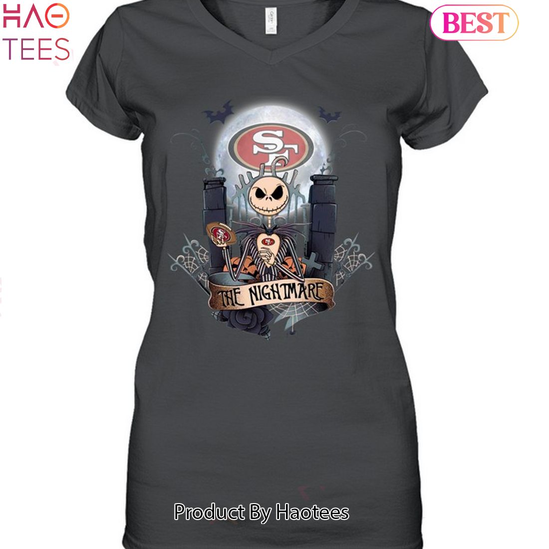 Halloween Skull Helmet Football Sanfrancisco-49Er Fan T-Shirt – Teezou Store