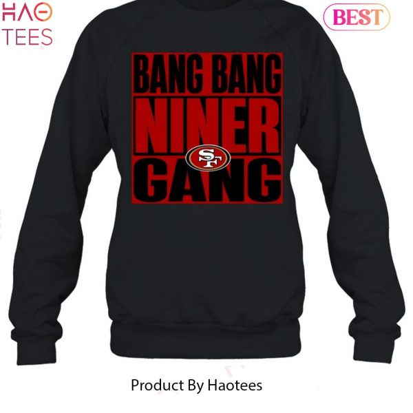 Bang Bang Niner Gang 49ers T Shirt Women's 49ers Gifts for Her - Happy  Place for Music Lovers