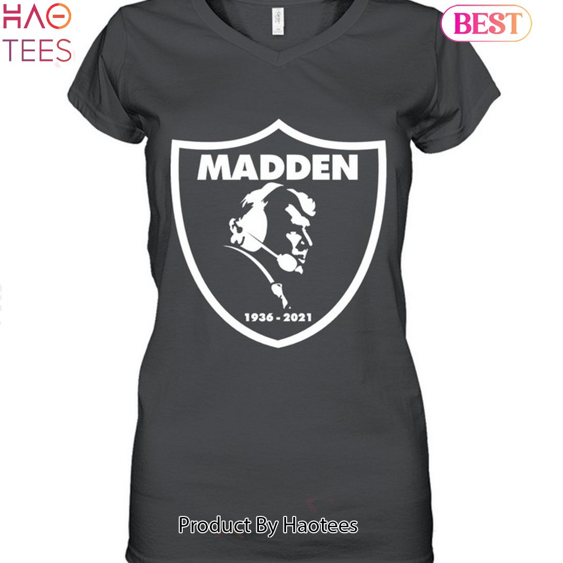 John Madden Las Vegas Raiders Short Sleeve T-shirt Once A 