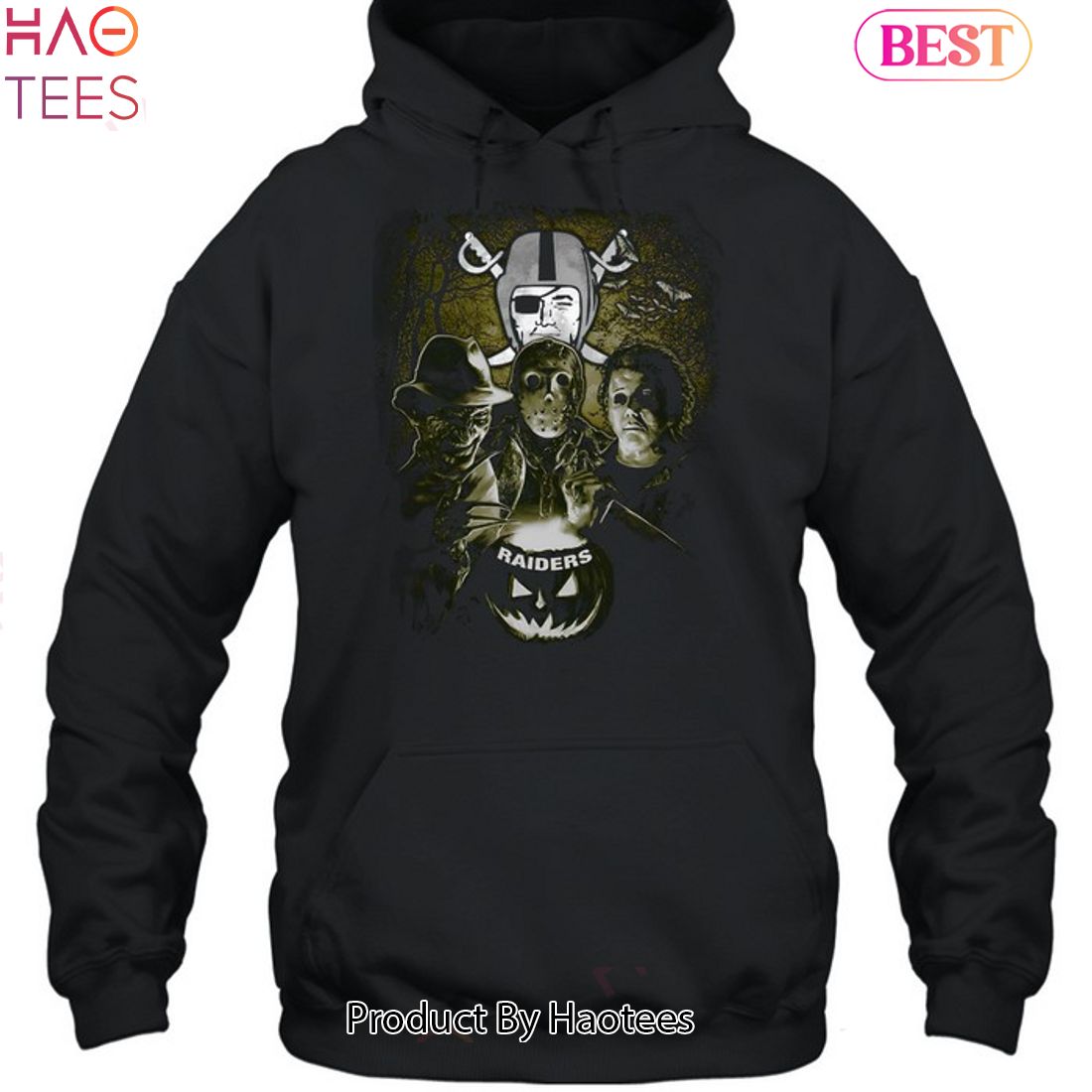 NFL Las Vegas Raiders skull Halloween 3D Hoodie for fan