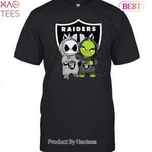 Las Vegas Raiders Jack Skellington And Grinch Unisex T-Shirt