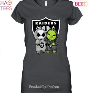Las Vegas Raiders Jack Skellington And Grinch Unisex T-Shirt