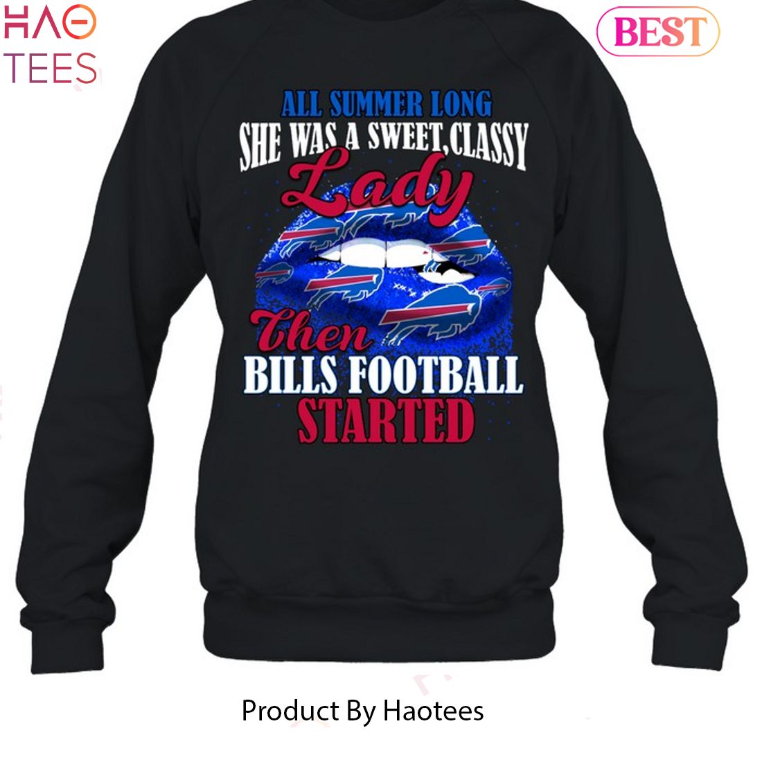 Ladies Buffalo Bills Wear Taping Long Sleeve T-Shirt