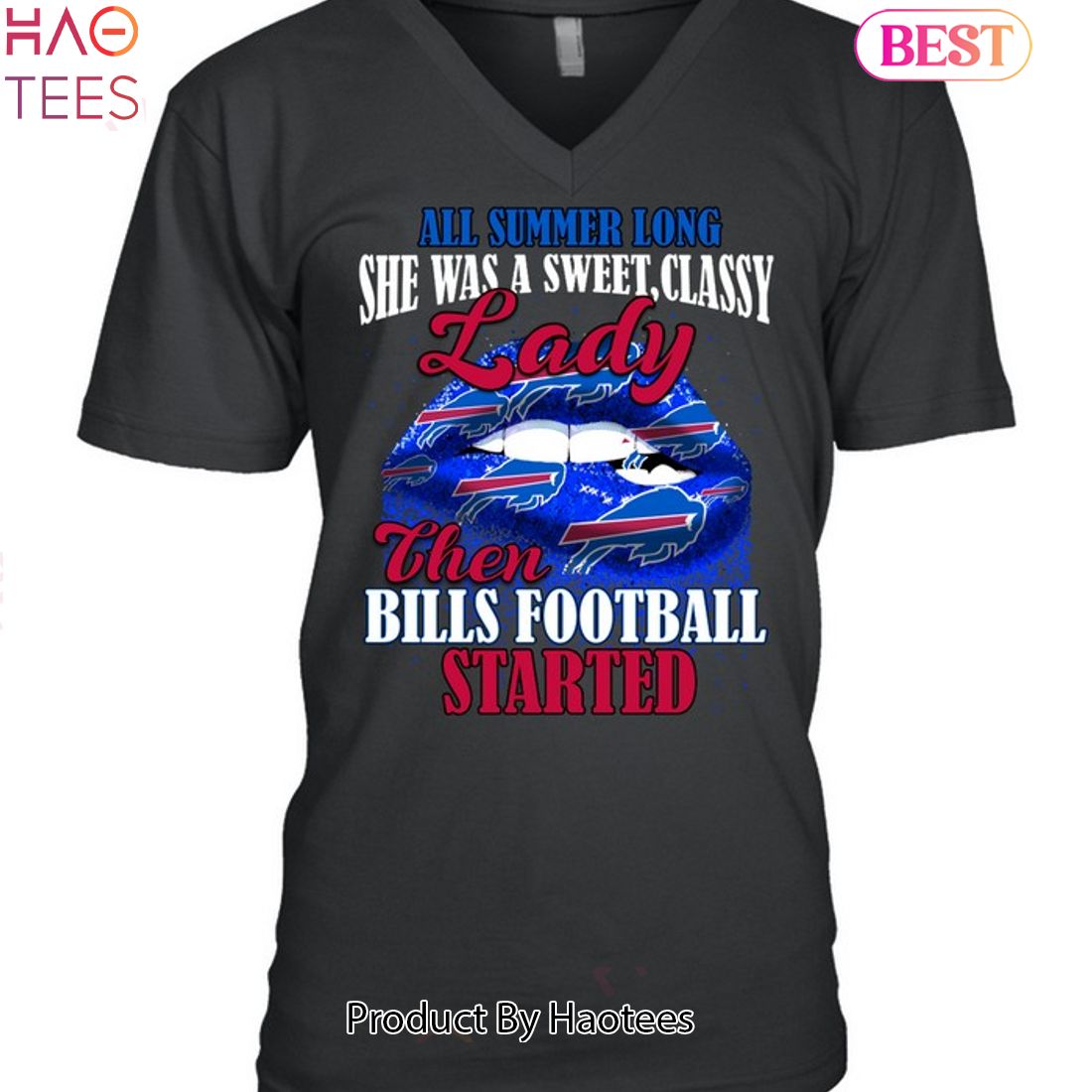 Ladies Buffalo Bills Wear Taping Long Sleeve T-Shirt