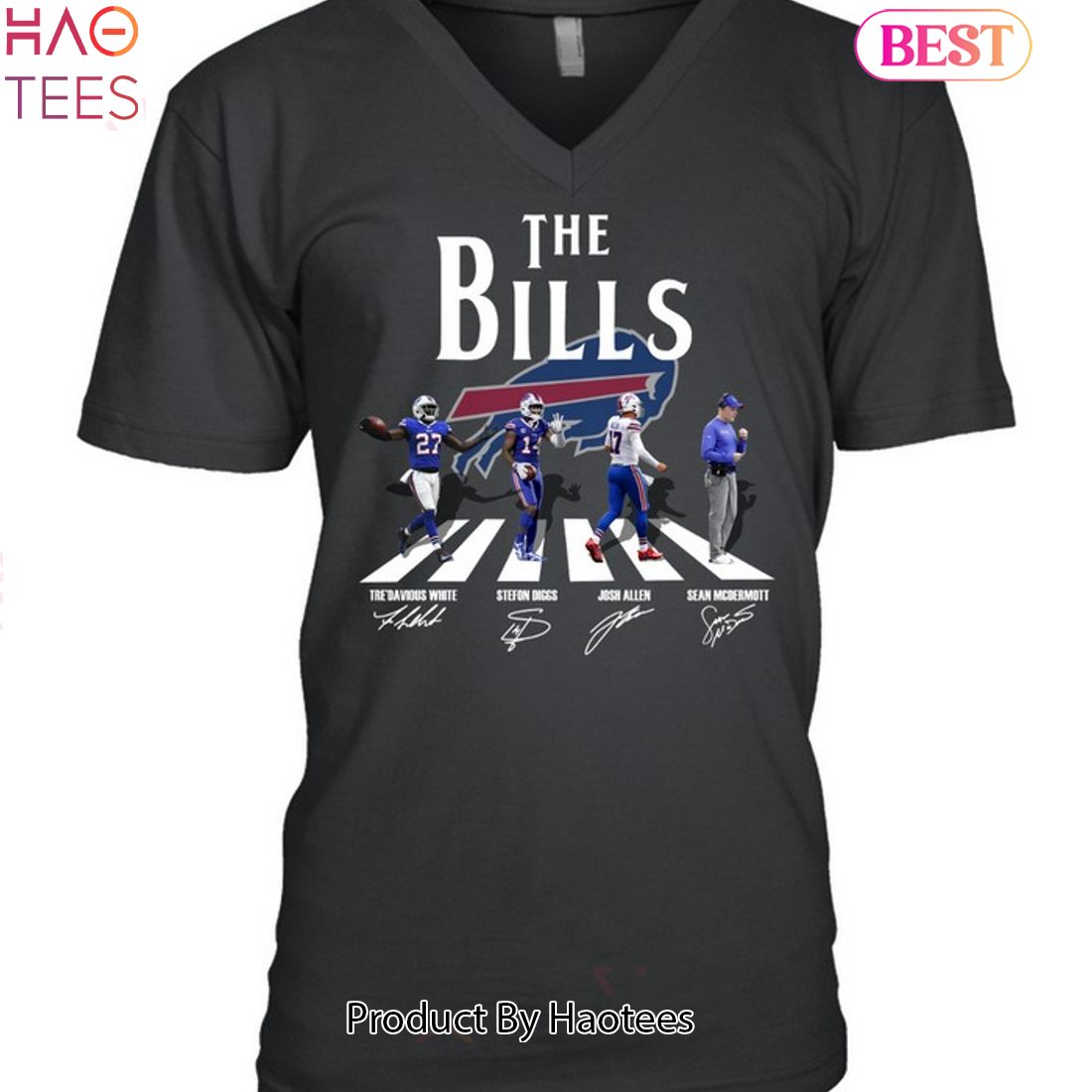 New York Yankees And Buffalo Bills Abbey Road Signatures Yankees T