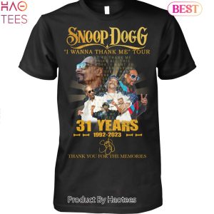 Snoop Dogg 31 Years 1992-2023 Thank You For The Memories Unisex T-Shirt