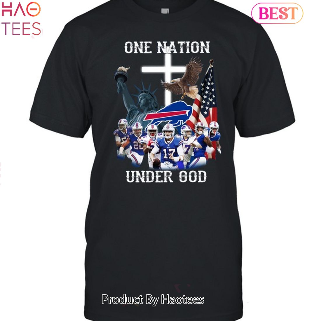 Buffalo Bills One Nation Under God Buffalo Bills Unisex T-Shirt Buffalo Bills One Nation Under God Buffalo Bills Unisex T-Shirt