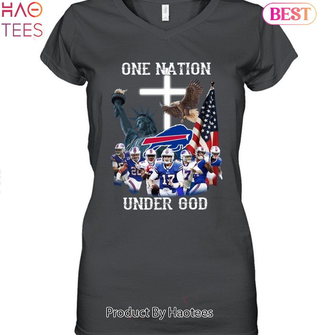 Buffalo Bills One Nation Under God Buffalo Bills Unisex T-Shirt