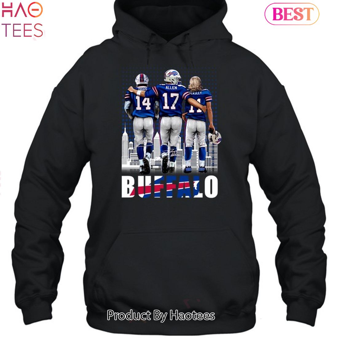 josh allen jersey hoodie